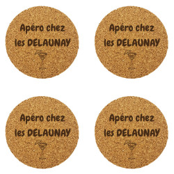 Lot de 4 dessous de verre...