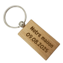 Porte-clés rectangulaire en...