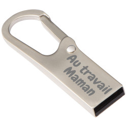 Clé USB mousqueton 8GO