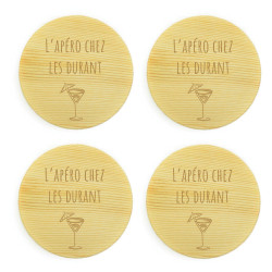 Lot de 4 dessous de verre...