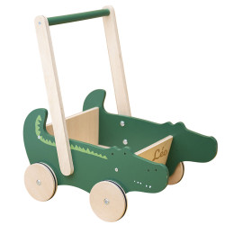 Chariot de marche en bois...