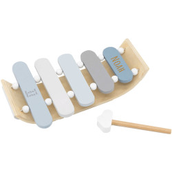 Xylophone en bois bleu -...