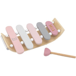 Xylophone en bois rose -...