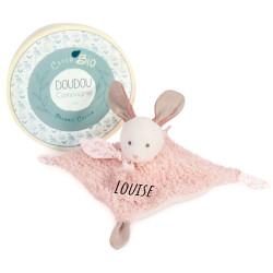 Doudou carré en coton bio -...