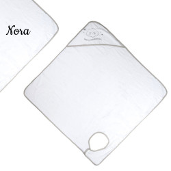 Cape de bain attache cou en...