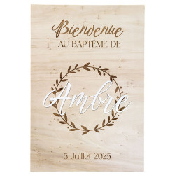 Panneau bienvenue - Baptême...