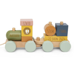 Petit train à blocs en bois...