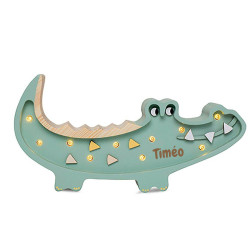 Lampe veilleuse en bois -...