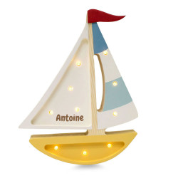 Lampe veilleuse en bois -...