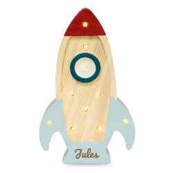 Lampe veilleuse en bois -...