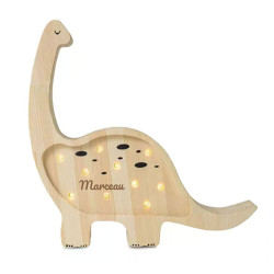 Lampe veilleuse en bois -...
