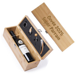 Coffret bouteille de vin et...