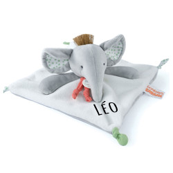 Doudou plat éléphant -...