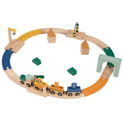 Circuit train en bois et...