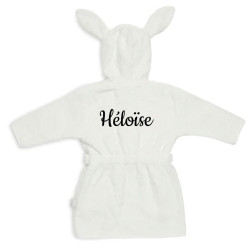 Peignoir enfant ivoire -...
