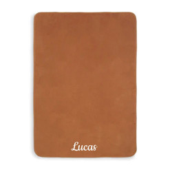 Couverture bébé caramel...