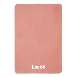 Couverture bébé rose 75×100...