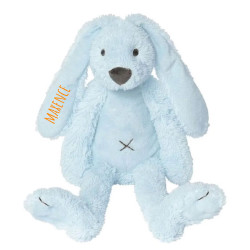 Peluche lapin bleu ciel...