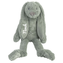 Peluche lapin vert 38 cm -...