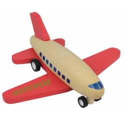 Avion rouge retro à...
