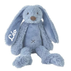 Peluche lapin bleu 38cm -...