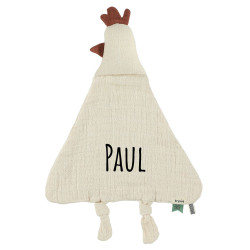 Doudou poule Bliss Beige -...