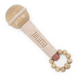 Micro en bois rose - Label...