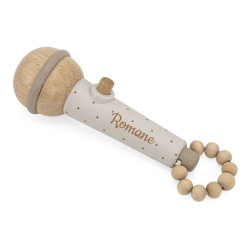 Micro en bois nougat -...