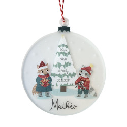 Boule de Noël plexiglass -...