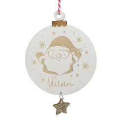 Boule de Noël en bois -...