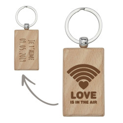 Porte-clés rectangle - LOVE...