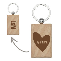 Porte-clés rectangle - Je...