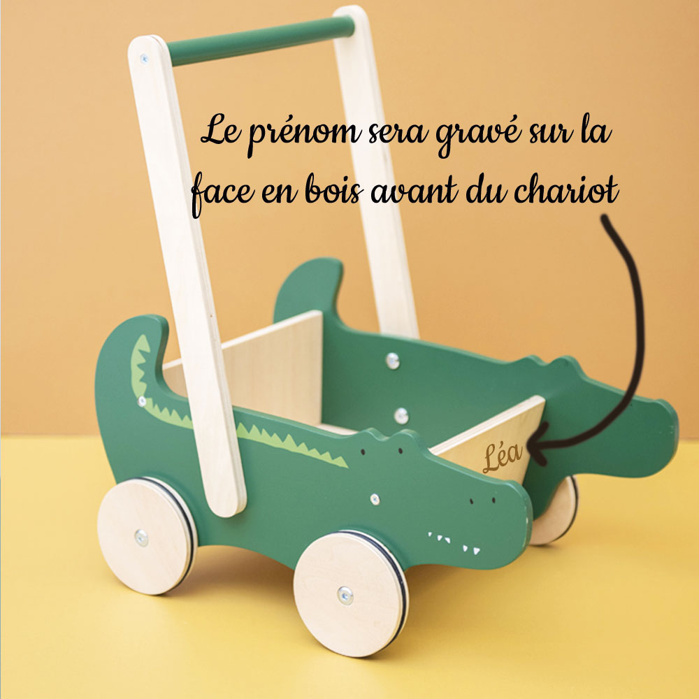 Chariot d'Activité en Bois Trixie Baby - Idéal pour Premiers Pas